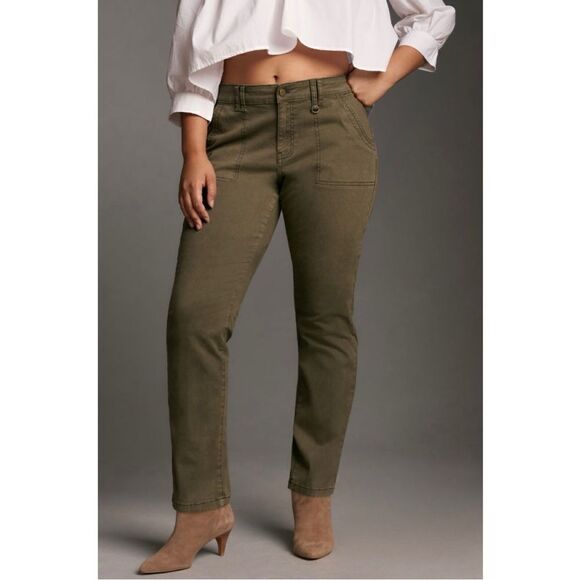 NEW Anthropologie Pilcro Jefferson Pocket Zip Front Cargo Utility Pants Size 34 - Picture 8 of 8